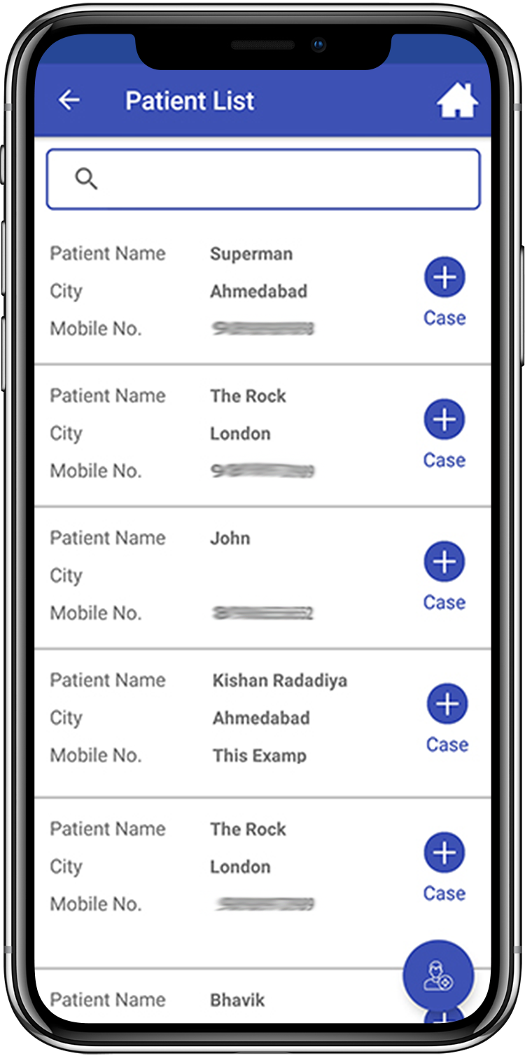 Stent Tracker Patient List screenshot
