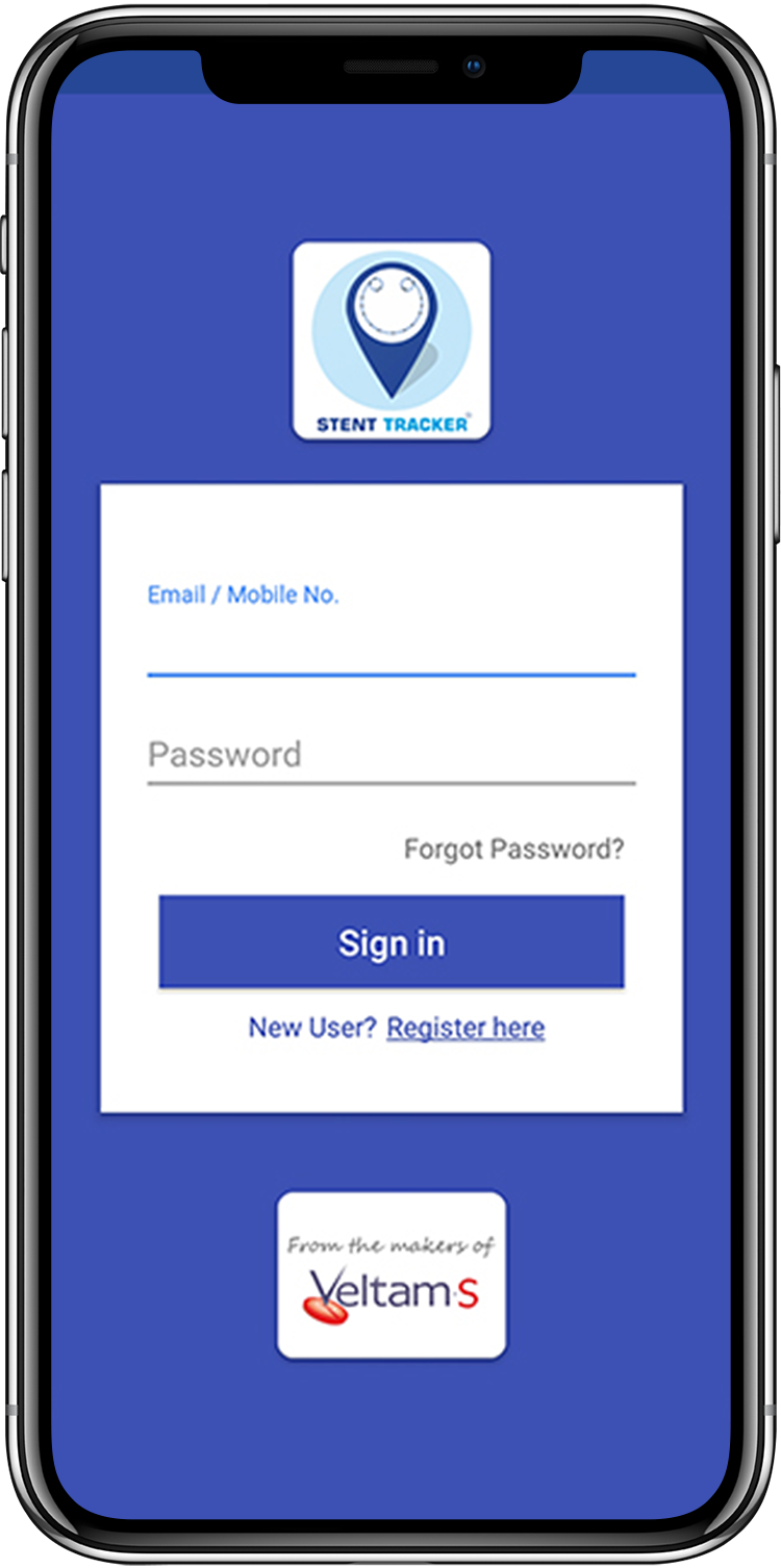 Stent Tracker Login  screenshot